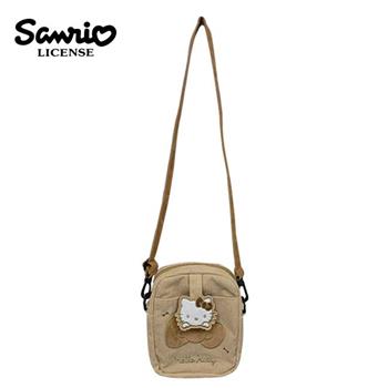 三麗鷗 燈芯絨 隨身側背包 斜背包 側背包 隨身小包 凱蒂貓 美樂蒂 大耳狗 酷洛米