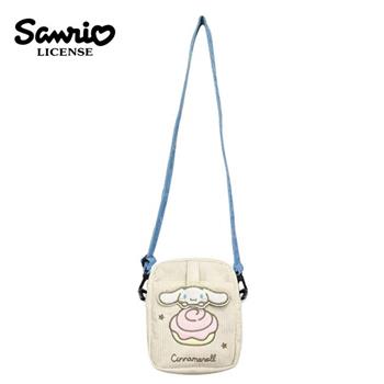 三麗鷗 燈芯絨 隨身側背包 斜背包 側背包 隨身小包 凱蒂貓 美樂蒂 大耳狗 酷洛米