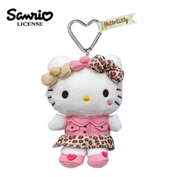 凱蒂貓 豹紋系列 玩偶吊飾 吊飾 娃娃 絨毛玩偶 Hello Kitty 三麗鷗 Sanrio