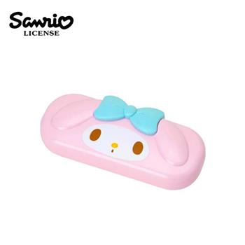 三麗鷗 造型眼鏡盒 附拭鏡布 眼鏡收納盒 眼鏡盒 凱蒂貓 美樂蒂 布丁狗