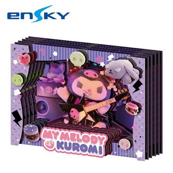 紙劇場 美樂蒂&酷洛米 日本製 紙雕模型 紙模型 立體模型 PAPER SHADOW ARTmini