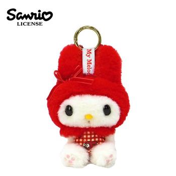美樂蒂 緞帶格紋系列 玩偶吊飾 吊飾 娃娃 絨毛玩偶 My Melody 三麗鷗 SANRIO