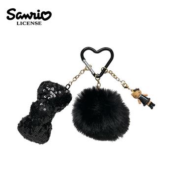 凱蒂貓 長腿系列 蝴蝶結亮片造型鑰匙圈 吊飾 包包吊飾 Hello Kitty 三麗鷗 Sanrio