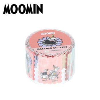 嚕嚕米 捲軸貼紙 日本製 貼紙 手帳貼 裝飾貼紙 捲軸貼紙 捲捲貼 貼紙卷 小不點 阿金 溜溜們