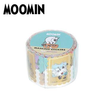 嚕嚕米 捲軸貼紙 日本製 貼紙 手帳貼 裝飾貼紙 捲軸貼紙 捲捲貼 貼紙卷 小不點 阿金 溜溜們