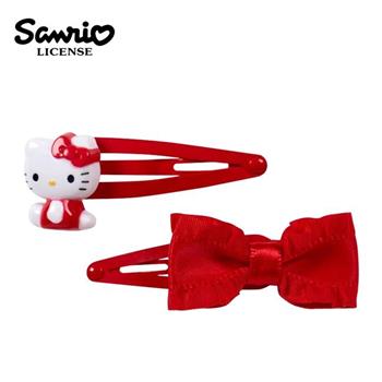 凱蒂貓 造型髮夾 2入組 BB夾 復古髮夾 Hello Kitty 三麗鷗 Sanrio