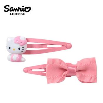 凱蒂貓 造型髮夾 2入組 BB夾 復古髮夾 Hello Kitty 三麗鷗 Sanrio