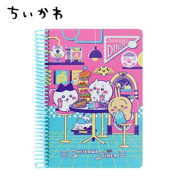 吉伊卡哇 美式餐廳系列 B6 方格筆記本 日本製 定頁筆記本 固頁筆記本 筆記本 記事本 小八 兔兔