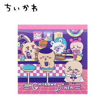 吉伊卡哇 美式餐廳系列 方形 便條本 70頁 日本製 便條紙 小八 兔兔 小桃鼠 Chiikawa