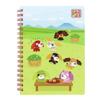 茶犬 B6 方格筆記本 日本製 定頁筆記本 固頁筆記本 筆記本 記事本 小綠 小花 恰伊 阿爾 狗狗