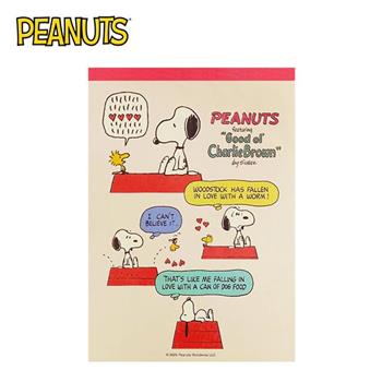 史努比 A6便條本 80頁 日本製 便條紙 糊塗塌客 查理布朗 Snoopy PEANUTS