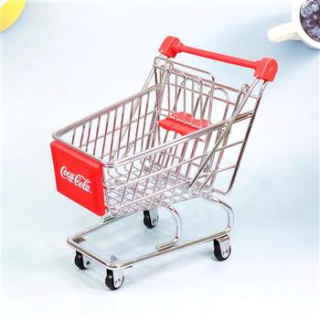 【Coca-Cola 可口可樂】箱裝玻璃瓶購物車模型