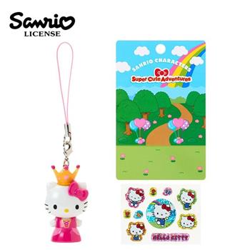 三麗鷗 公仔吊飾 附貼紙組 吊飾 包包吊飾 貼紙 裝飾貼紙 雷射貼紙 凱蒂貓 美樂蒂 布丁狗 大耳狗