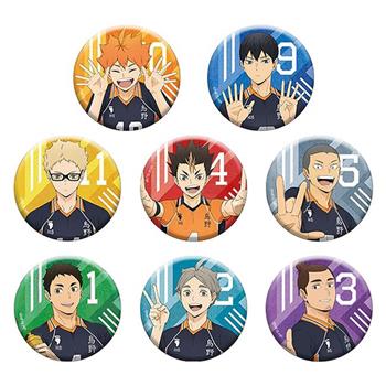 兩入一組 排球少年 大家的背號系列 金屬徽章 日本製 別針 胸章日向翔陽 影山飛雄 月島螢 西谷夕