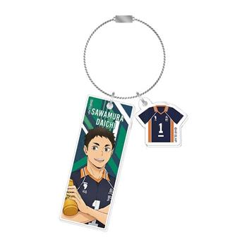 排球少年 大家的背號系列 壓克力鑰匙圈 壓克力吊飾 鑰匙圈 吊飾 烏野高中 田中龍之介 澤村大地