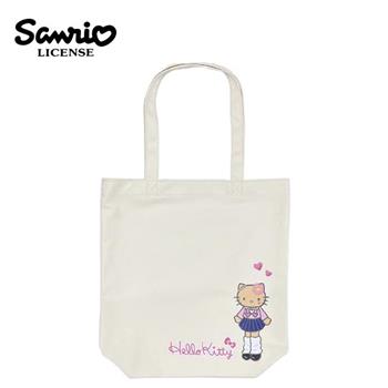 凱蒂貓 長腿系列 帆布 肩背提袋 肩背包 托特包 手提袋 Hello Kitty 三麗鷗