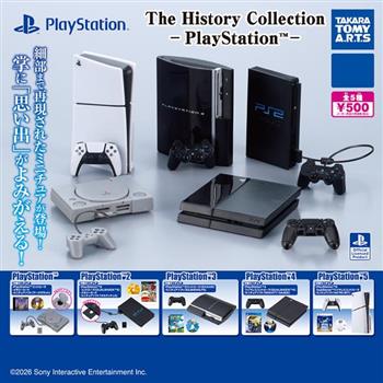 全套5款 PlayStation 歷代收藏 扭蛋 轉蛋 控制器 遊戲手把 PS主機 遊戲光碟