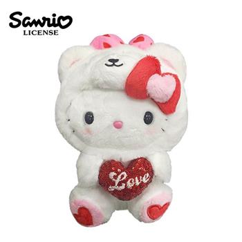 凱蒂貓 愛心熊系列 絨毛玩偶 25cm 娃娃 玩偶 Hello Kitty 三麗鷗 Sanrio