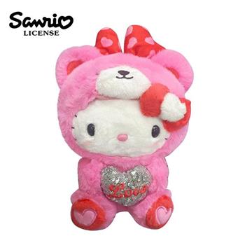 凱蒂貓 愛心熊系列 絨毛玩偶 25cm 娃娃 玩偶 Hello Kitty 三麗鷗 Sanrio