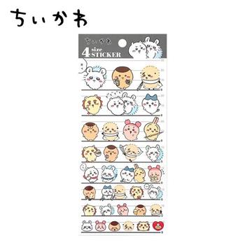 吉伊卡哇 貼紙 4種尺寸 日本製 手帳貼 裝飾貼紙 無邊框貼紙 小八貓 兔兔 Chiikawa