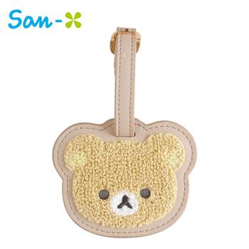 拉拉熊 皮質刺繡 行李吊牌 行李掛牌 行李箱吊牌 吊飾 牛奶熊 懶懶熊 Rilakkuma San-X