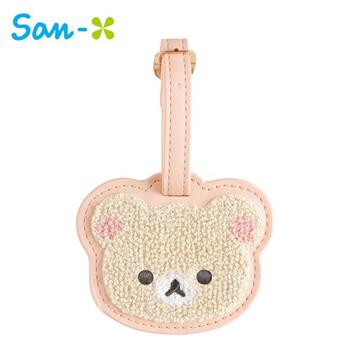拉拉熊 皮質刺繡 行李吊牌 行李掛牌 行李箱吊牌 吊飾 牛奶熊 懶懶熊 Rilakkuma San-X
