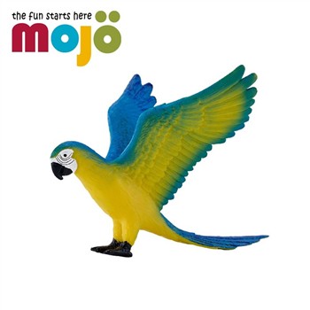 Mojo fun 動物模型 -藍黃金剛鸚鵡