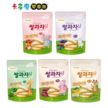 【韓國 ibobomi】嬰兒米餅30g-藍莓/菠菜/蘋果/紫薯/香蕉 寶寶餅乾 寶寶零食 嬰兒零食｜卡多摩
