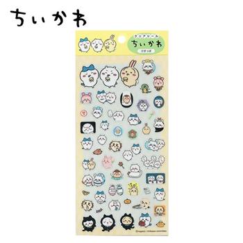 吉伊卡哇 透明貼紙 日本製 貼紙 手帳貼 裝飾貼紙 小八貓 兔兔 小桃鼠 栗子饅頭 Chiikawa