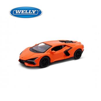 【WELLY 威利】4.75吋 藍寶堅尼 Lamborghini Revuelto 超級跑車模型 43848CW(橘色)