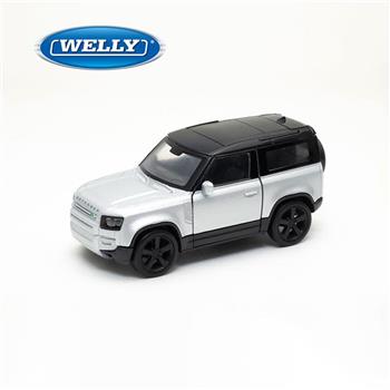 【WELLY 威利】4.75吋 路虎 2020 Land Rover Defender 經典越野車模型 43801CW(銀色)