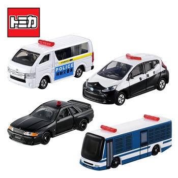 TOMICA 警察車組 玩具車 移動警局 巡邏車 警車 人員運輸車 豐田 日產 多美小汽車