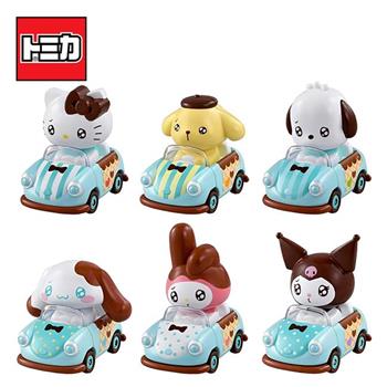 隨機1款 TOMICA TUNES 三麗鷗 小汽車 抽抽樂Vol.2 凱蒂貓 布丁狗 帕恰狗 大耳狗 美樂蒂 酷洛米 玩具車 多美小汽車