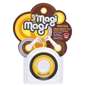 【3＋ Magi Mags】磁鐵膠帶19mmx5M－霓虹黃【金石堂、博客來熱銷】