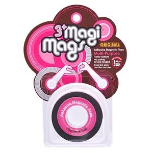 【3＋ Magi Mags】磁鐵膠帶19mmx5M－霓虹粉【金石堂、博客來熱銷】
