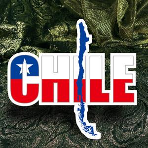 【國旗商品創意館】智利國旗地圖抗ＵＶ、防水貼紙／Chile／世界多國款可選購