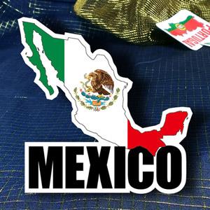 【國旗商品創意館】墨西哥國旗地圖抗ＵＶ、防水貼紙／Mexico／世界多國款可選購
