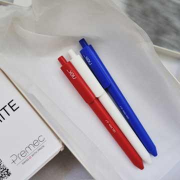 滑順好寫 PREMEC NEX Gel Pen 瑞士膠墨筆 法式風情 藍白紅筆身 三入組