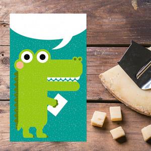 【賣腦瓜】小鱷魚系列明信片－寫封情書給妳【金石堂、博客來熱銷】