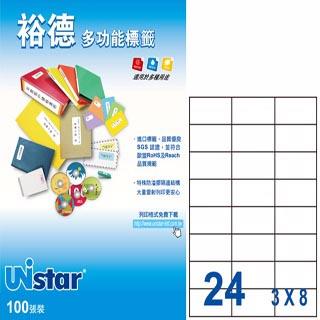 Unistar 裕德3合1標籤 US4464 （100大張（A4）/盒）【金石堂、博客來熱銷】