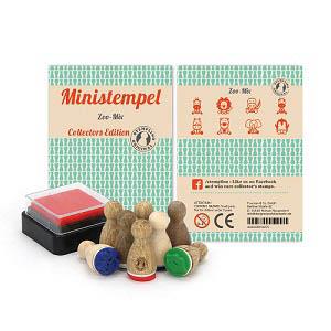 【STEMPLINO】Small Mixes系列德製小木頭印章－動物園組合