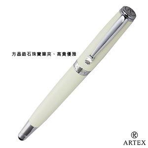 ARTEX 雅緻觸控鋼珠筆－亮銀/白管【金石堂、博客來熱銷】