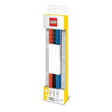 LEGO積木原子筆 － 黑‧藍‧紅色 （3入）