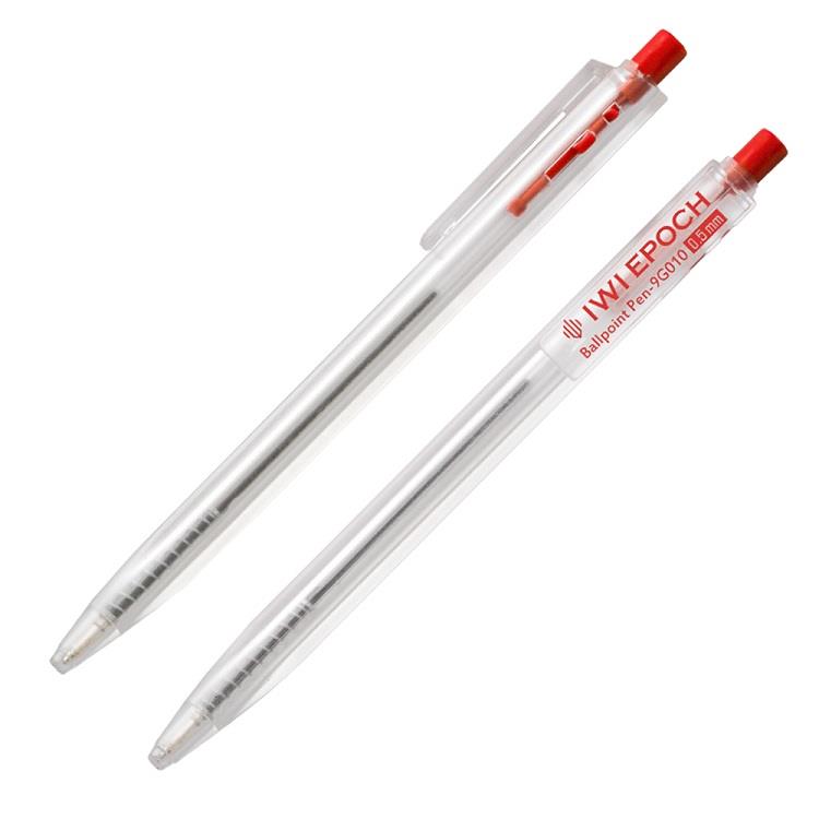 【IWI】EPOCH優寫0.5mm油性塑膠原子筆（10入）－紅