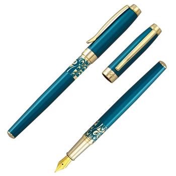 【IWI】Safari遊獵系列鋼筆－藍孔雀圖紋（客製化刻字）【金石堂、博客來熱銷】