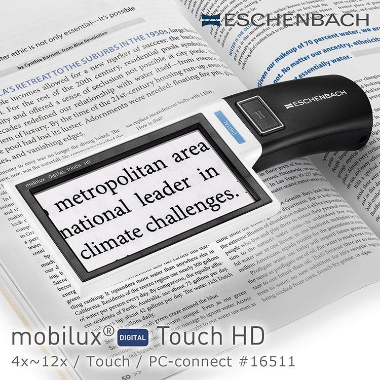 【德國 Eschenbach】4x－12x 4.3吋觸碰螢幕手持型可攜式擴視機 可接電腦 16511