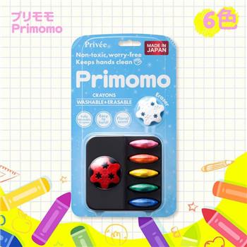 【Primomo】普麗貓趣味蠟筆（花瓣型）6色－附橡皮擦【金石堂、博客來熱銷】