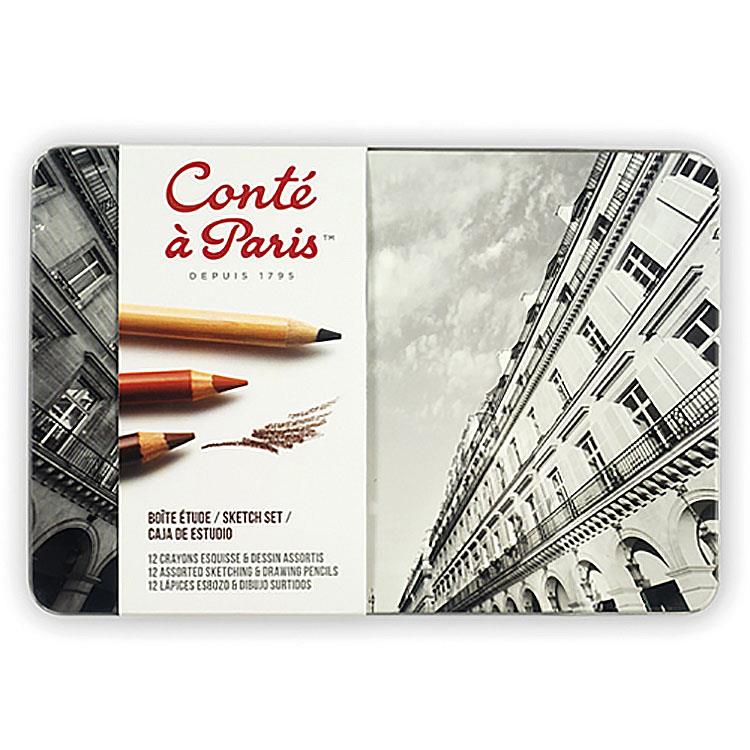 法國 康緹 Conte a paris 精品 素描鉛筆組 12支入