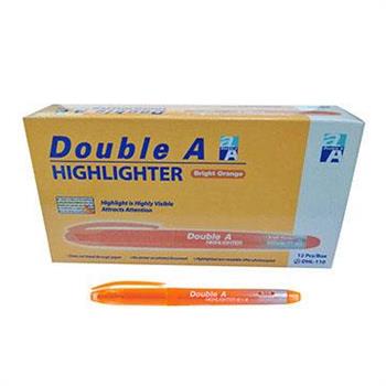 Double A螢光筆－螢光橘（12支/盒）【金石堂、博客來熱銷】