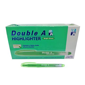 Double A螢光筆－螢光綠（12支/盒）